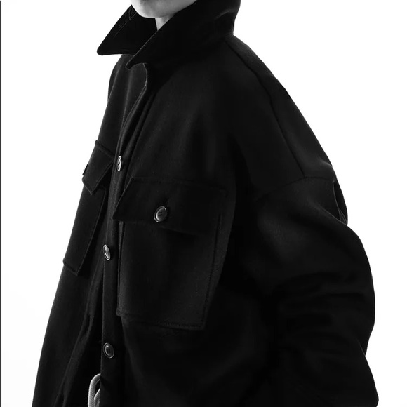 Zara Wool Blend Overshirt M - Picture 5 of 8